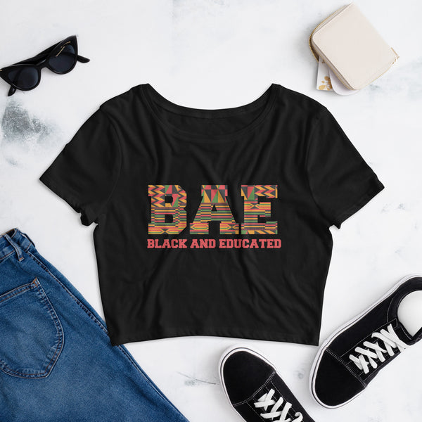 BAE - Black and Educated Crop Tee