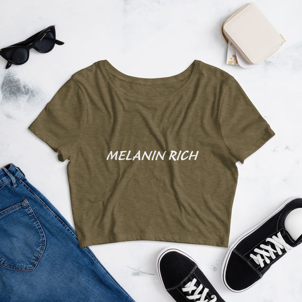 Melanin Rich Women’s Crop Tee