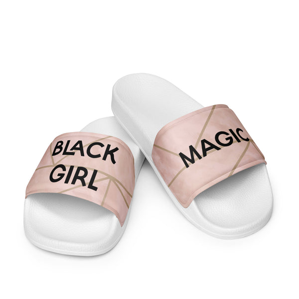 Black Girl Magic - Women's slides (Only ships to  USA, Canada, Australia, Japan, New Zealand)