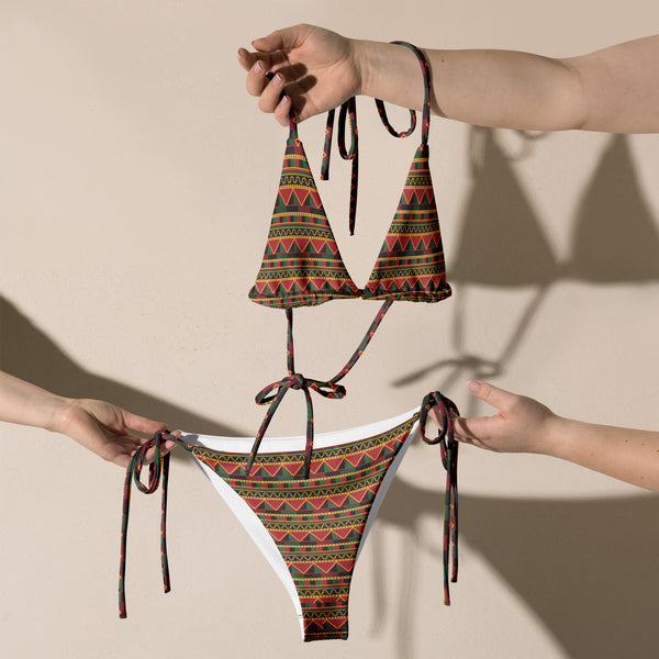 Zina Print String Bikini