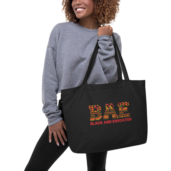 BAE - Black and Educated Large Tote Bag