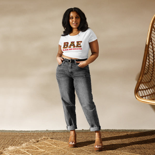 BAE - Black and Educated Crop Tee