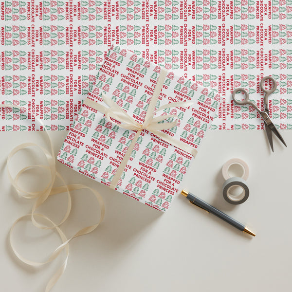 Melanin Queen Princess - Christmas Wrapping Paper