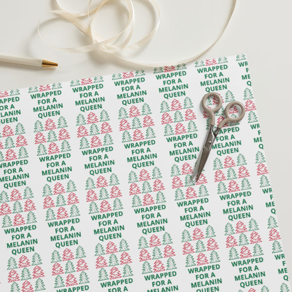 Melanin Queen Princess - Christmas Wrapping Paper