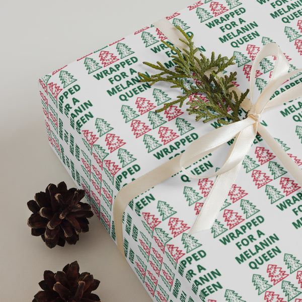 Melanin Queen Princess - Christmas Wrapping Paper