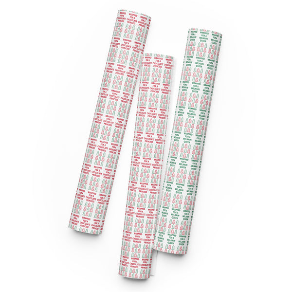 Melanin Queen Princess - Christmas Wrapping Paper