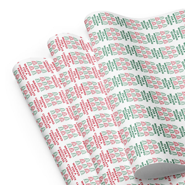 Melanin Queen Princess - Christmas Wrapping Paper