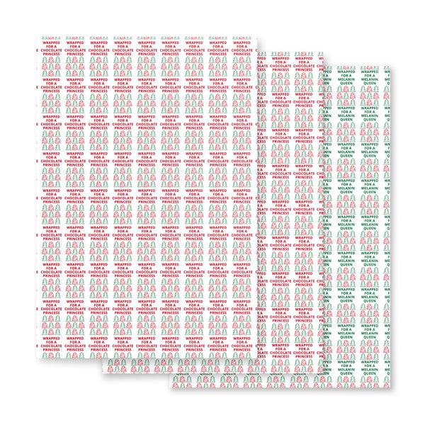 Melanin Queen Princess - Christmas Wrapping Paper