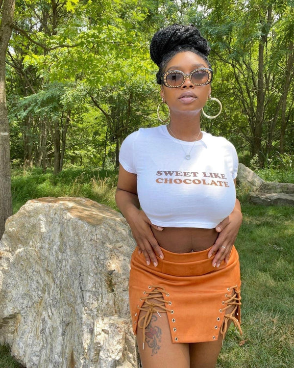 Sweet Like Chocolate - Crop Top