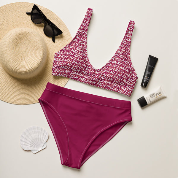 Melanin Rich - Printed Top Bikini Set
