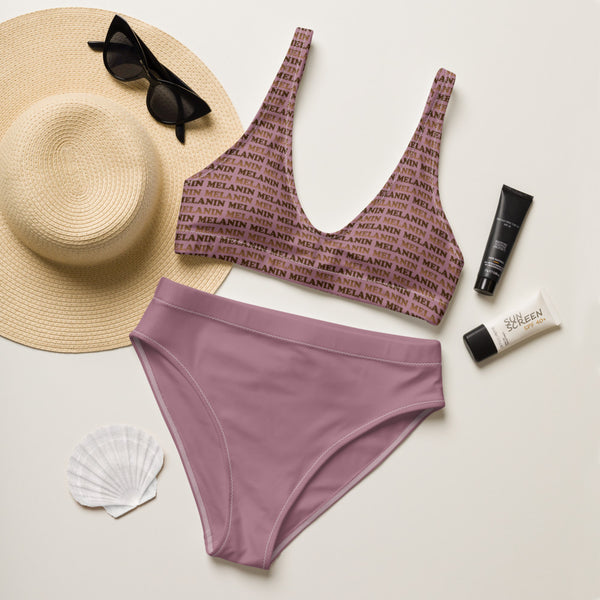 Melanin All Over Berry Bikini