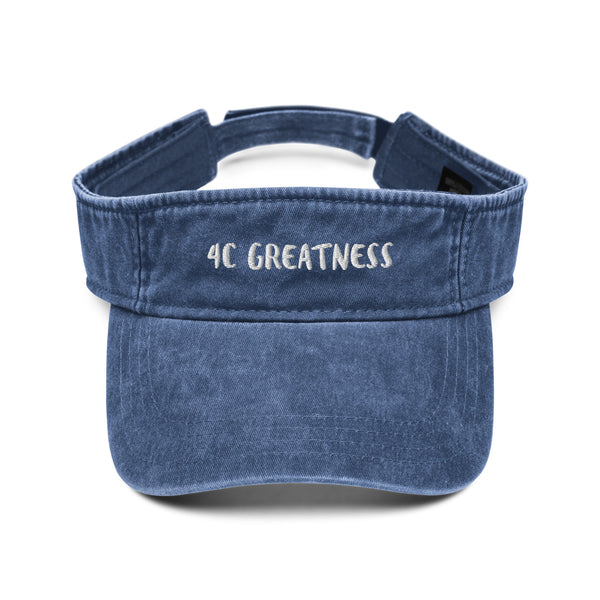 4C Greatness Denim visor