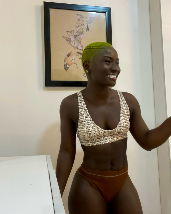 Sweet Like Chocolate Bikini Top - Mix & Match