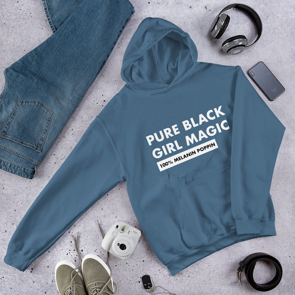 Pure Black Girl Magic - Unisex Hoodie