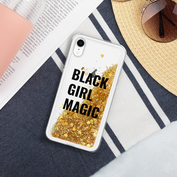 Black Girl Magic - Liquid Glitter Phone Case