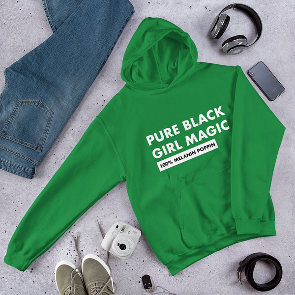 Pure Black Girl Magic - Unisex Hoodie