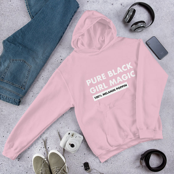 Pure Black Girl Magic - Unisex Hoodie