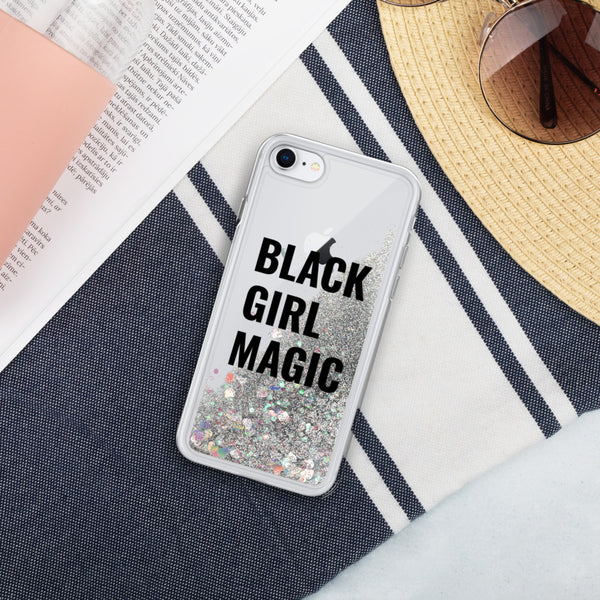 Black Girl Magic - Liquid Glitter Phone Case