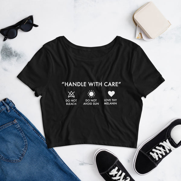 Handle with Care - Short Crop Tee