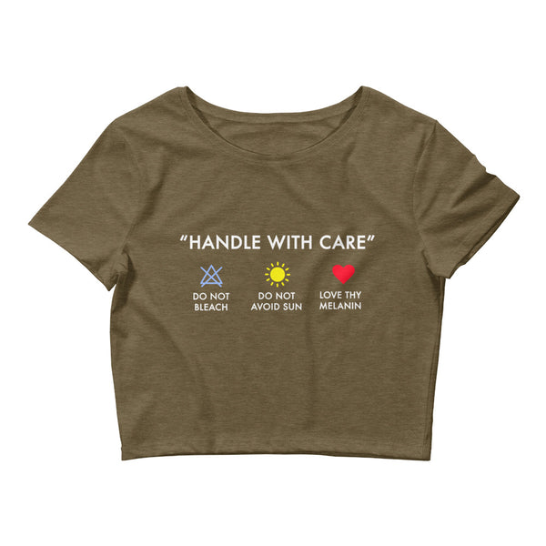 Handle with Care - Short Crop Tee (color emojis)