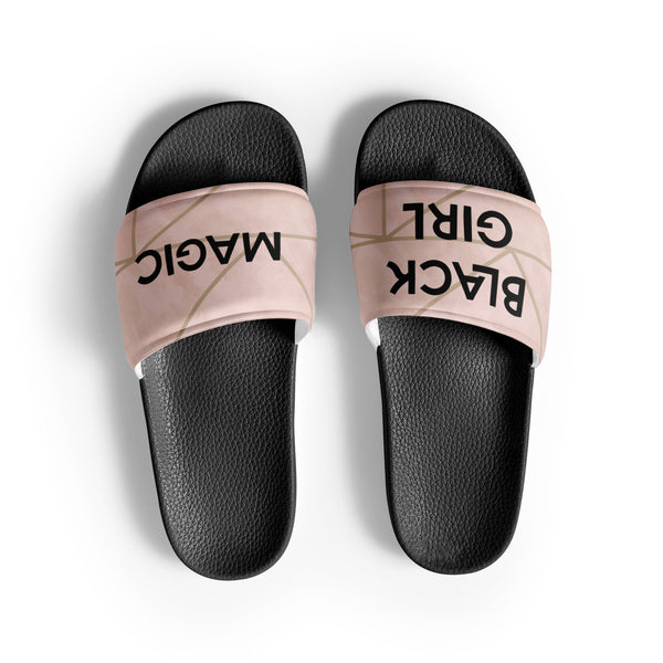 Black Girl Magic - Women's slides (Only ships to  USA, Canada, Australia, Japan, New Zealand)