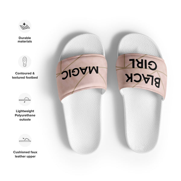 Black Girl Magic - Women's slides (Only ships to  USA, Canada, Australia, Japan, New Zealand)